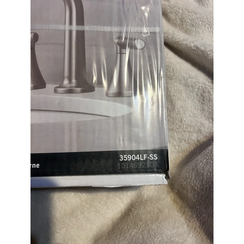 Delta Foundations Bathroom Faucet 35904LF-SS 2 Handle Widespread Bath